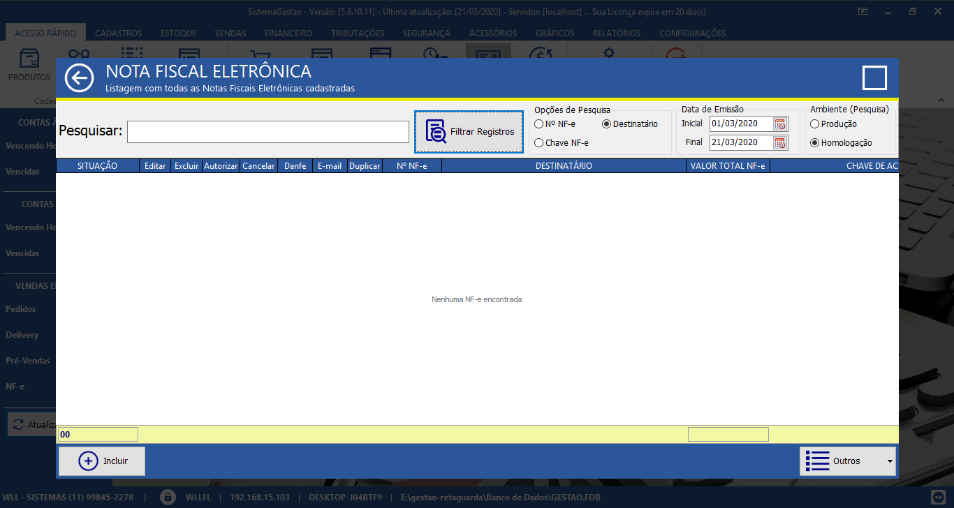 Consulta de NF-e