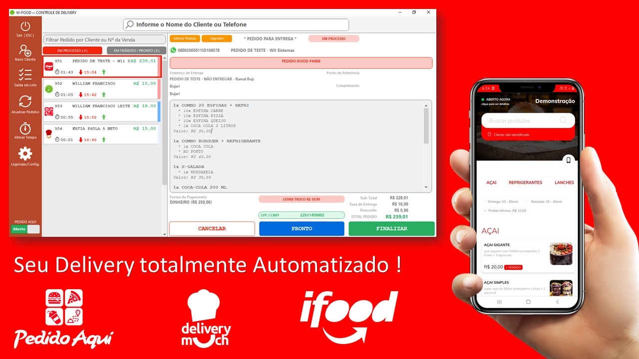 Integrações do Delivery